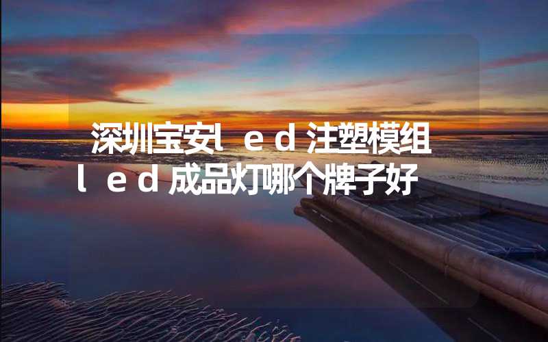 深圳宝安led注塑模组 led成品灯哪个牌子好